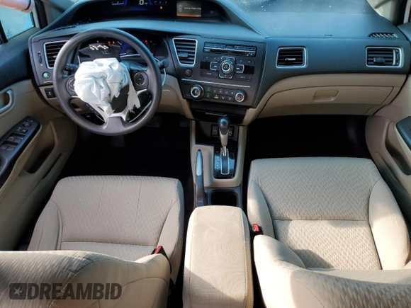 2015 Honda Civic LX with VIN 19XFB2F56FE119187, listed as a Copart auction lot 49957975 with 104,792 mi miles and Salvage Title. Bid and sale history available at DreamBid. Image 8.