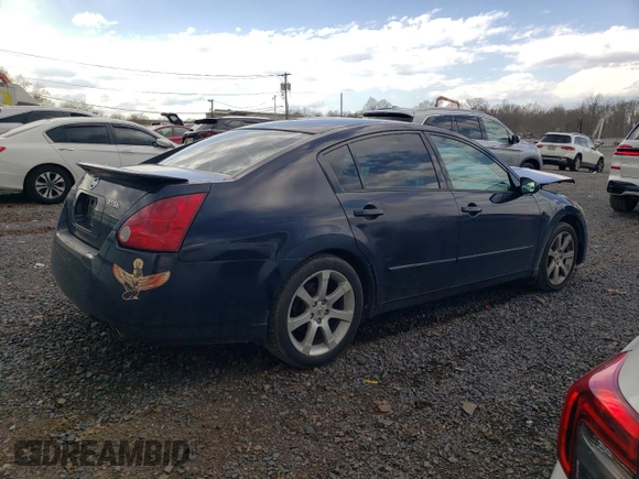 2006 Nissan Maxima SL with VIN 1N4BA41E16C808216, listed as a Copart auction lot 53115955 with 215,476 mi miles and Salvage title. Bid and sale history available at DreamBid. Image 3.