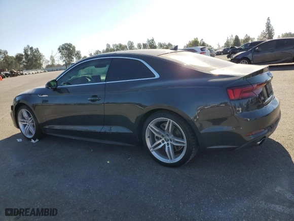 2019 Audi A5 Coupe Premium with VIN WAUSNAF52KA058821, listed as a Copart auction lot 74529494 with 35,697 mi miles and Salvage Title. Bid and sale history available at carsss.com. Image 2.