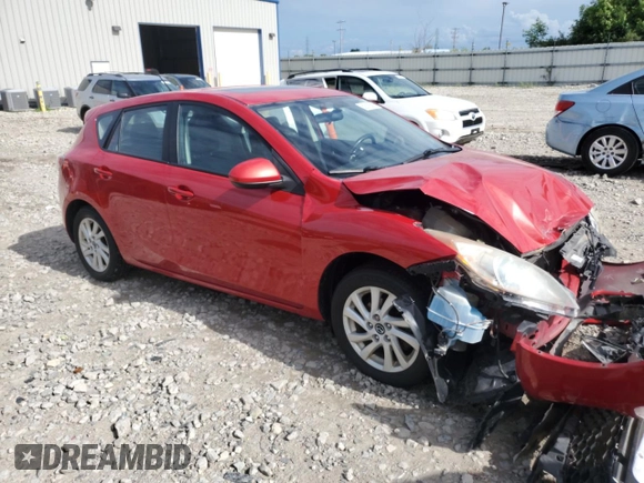 2013 Mazda 3 i Grand Touring with VIN JM1BL1MP8D1725892, listed as a Copart auction lot 62813585 with 198,799 mi miles and Non repairable. Bid and sale history available at DreamBid. Image 4.