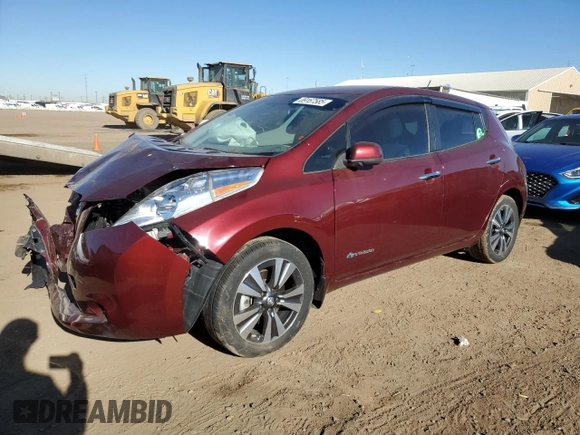 2016 Nissan LEAF SV with VIN 1N4BZ0CP8GC310287, listed as a Copart auction lot 89167585 with 0 mi miles and Salvage Title. Bid and sale history available at carsss.com. Image 1.