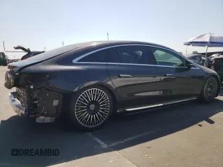 2022 Mercedes-Benz EQS with VIN W1KCG2DB4NA004205, listed as a Copart auction lot 68656364 with 55,188 mi miles and Salvage Title. Bid and sale history available at carsss.com. Image 3.