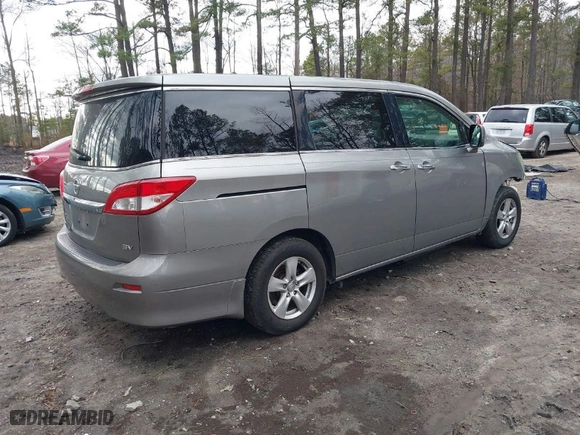 2012 Nissan Quest SL with VIN JN8AE2KP8C9037622, listed as a IAAI auction lot 41736154 with 80,544 mi miles. Bid and sale history available at carsss.com. Image 4.