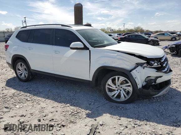 2021 Volkswagen Atlas SE with VIN 1V2JR2CA8MC561267, listed as a Copart auction lot 49946295 with 57,876 mi miles and Salvage title. Bid and sale history available at DreamBid. Image 4.