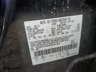 2013 Ford Edge SE with VIN 2FMDK3G92DBA87434, listed as a Copart auction lot 47825275 with 210,513 mi miles and Clean Title. Bid and sale history available at carsss.com. Image 12.