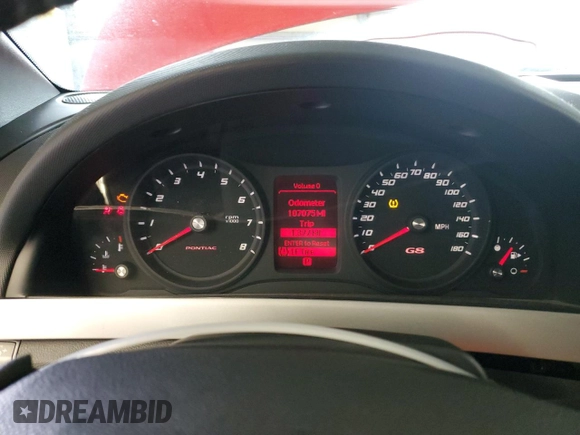2009 Pontiac G8 GT with VIN 6G2EC57Y89L196777, listed as a Copart auction lot 41390715 with 107,075 mi miles and Salvage Title. Bid and sale history available at carsss.com. Image 9.