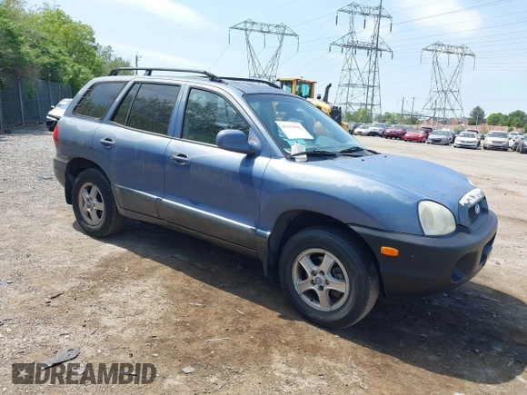 2002 Hyundai Santa Fe GLS with VIN KM8SC73D22U148410, listed as a IAAI auction lot 42159042 with 141,232 mi miles. Bid and sale history available at carsss.com. Image 1.