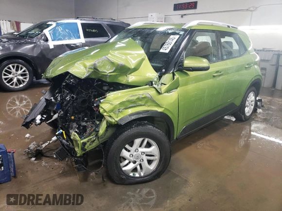 2020 Hyundai Venue SEL with VIN KMHRC8A3XLU027012, listed as a Copart auction lot 45760145 with 62,566 mi miles and Salvage Title. Bid and sale history available at carsss.com. Image 1.