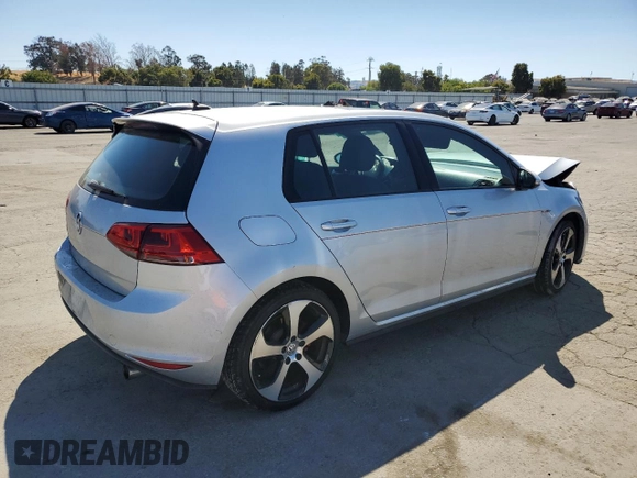 2015 Volkswagen Golf GTI Autobahn with VIN 3VW4T7AU6FM091068, listed as a Copart auction lot 67311093 with 46,042 mi miles. Bid and sale history available at carsss.com. Image 3.