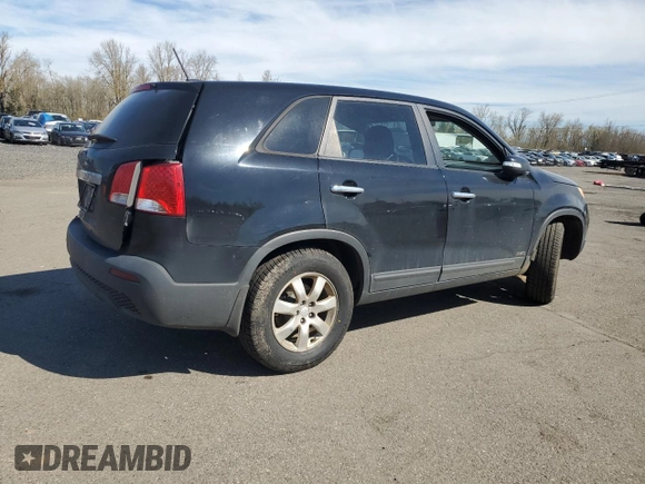 2011 Kia Sorento LX with VIN 5XYKTCA17BG084601, listed as a Copart auction lot 50344345 with 177,540 mi miles and Salvage Title. Bid and sale history available at carsss.com. Image 3.