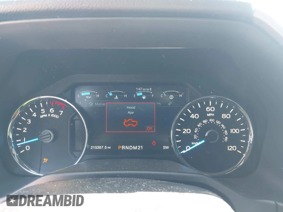 2015 Ford F-150 XL with VIN 1FTEW1CP9FFC45355, listed as a IAAI auction lot 42024663 with 215,357 mi miles. Bid and sale history available at carsss.com. Image 7.
