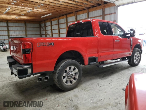 2024 Ford F-350 with VIN 1FT8X3BM1RED45148, listed as a Copart auction lot 50202555 with Not provided miles and Salvage title. Bid and sale history available at DreamBid. Image 3.