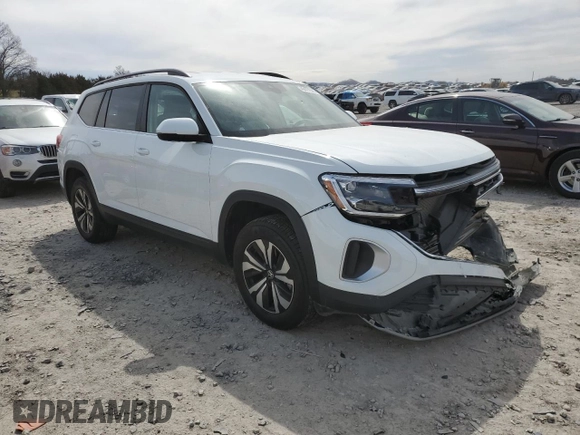 2024 Volkswagen Atlas SE with VIN 1V2LR2CAXRC548312, listed as a Copart auction lot 48427095 with 16,051 mi miles and Salvage title. Bid and sale history available at DreamBid. Image 4.