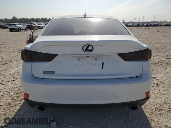 2015 Lexus IS 350 with VIN JTHCE1D21F5009056, listed as a Copart auction lot 53268615 with 81,635 mi miles and Salvage Title. Bid and sale history available at carsss.com. Image 6.