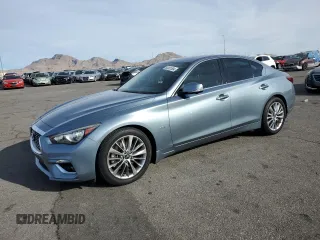 2018 Infiniti Q50 Sport with VIN JN1EV7AP3JM360338, listed as a Copart auction lot 83361504 with 47,008 mi miles and Salvage Title. Bid and sale history available at carsss.com. Image 1.