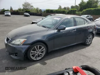 2008 Lexus IS 350 with VIN JTHBE262582013646, listed as a Copart auction lot 53187215 with 130,826 mi miles and Clean title. Bid and sale history available at DreamBid. Image 1.