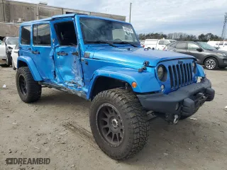 2016 Jeep Wrangler Unlimited Sahara with VIN 1C4BJWEG9GL235505, listed as a Copart auction lot 46506975 with 93,959 mi miles and Salvage Title. Bid and sale history available at carsss.com. Image 4.