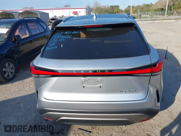 2023 Lexus RX with VIN 2T2BAMBA0PC006931, listed as a IAAI auction lot 41508740 with 19,406 mi miles. Bid and sale history available at carsss.com. Image 16.