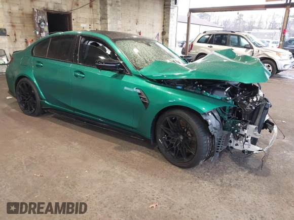 2024 BMW M3 Competition with VIN WBS33AY02RFS17759, listed as a IAAI auction lot 40945738 with 8,121 mi miles and . Bid and sale history available at DreamBid. Image 1.