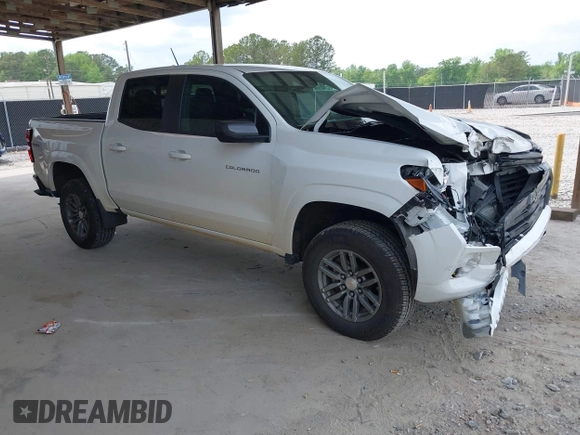 2023 Chevrolet Colorado 4WD LT z VIN 1GCPTCEK0P1221796, wystawiony jako IAAI lot #42076600 z przebiegiem 23 262 mil mil oraz . Historia ofert i sprzedaży dostępna na DreamBid. Obrazek 1.