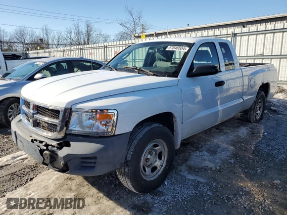 2008 Dodge Dakota ST with VIN 1D7HE22K58S526127, listed as a Copart auction lot 87046504 with 129,293 mi miles and Salvage Title. Bid and sale history available at carsss.com. Image 1.