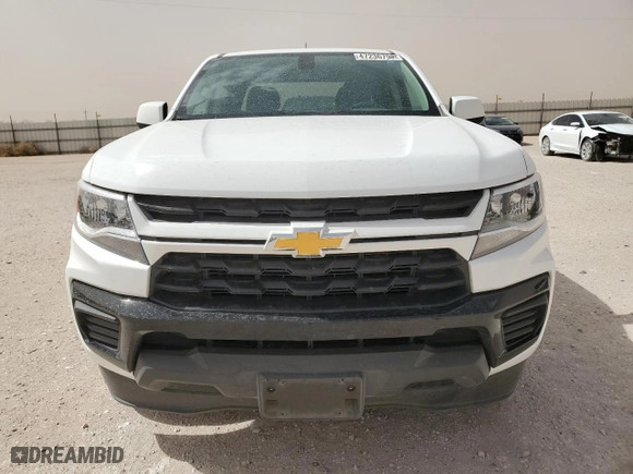 2021 Chevrolet Colorado 2WD Work Truck with VIN 1GCGSBEN6M1187687, listed as a Copart auction lot 47236795 with 27,107 mi miles and Salvage Title. Bid and sale history available at carsss.com. Image 5.