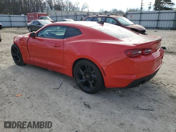 2022 Chevrolet Camaro 2LT with VIN 1G1FD1RS7N0130785, listed as a Copart auction lot 38725894 with 16,497 mi miles. Bid and sale history available at carsss.com. Image 2.