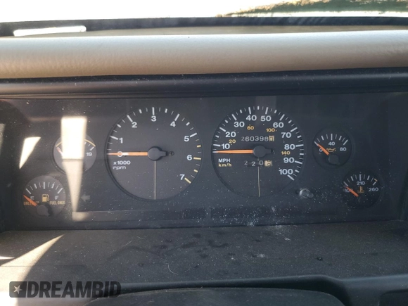 1995 Jeep Grand Cherokee Laredo with VIN 1J4FX58S5SC741328, listed as a Copart auction lot 82034594 with 260,398 mi miles and Clean Title. Bid and sale history available at carsss.com. Image 9.