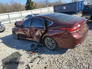 2016 Hyundai Genesis 3.8L with VIN KMHGN4JEXGU140315, listed as a Copart auction lot 47215835 with 117,486 mi miles and Salvage Title. Bid and sale history available at carsss.com. Image 2.