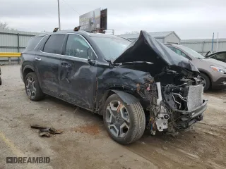 2025 Hyundai Palisade SEL Premium with VIN KM8R44GE9SU839091, listed as a Copart auction lot 86134914 with 4,478 mi miles and Salvage Title. Bid and sale history available at carsss.com. Image 4.