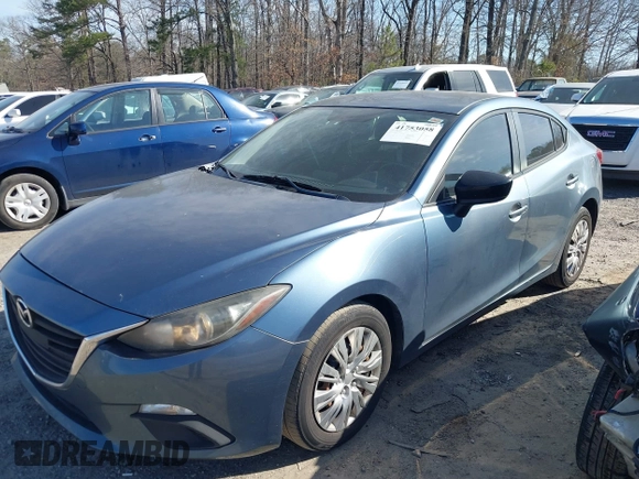 2014 Mazda 3 i SV with VIN JM1BM1T78E1186139, listed as a IAAI auction lot 41753058 with 117,197 mi miles and . Bid and sale history available at DreamBid. Image 2.