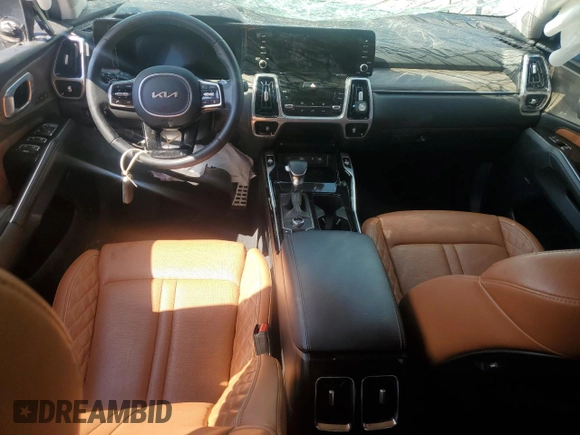 2023 Kia Sorento X-Line SX Prestige z VIN 5XYRKDLF3PG168325, wystawiony jako Copart lot #53758685 z przebiegiem 47 642 mil mil oraz Szkoda całkowita • Salvage title. Historia ofert i sprzedaży dostępna na DreamBid. Obrazek 8.