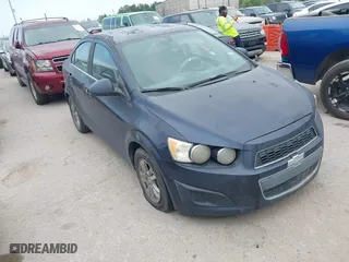 2015 Chevrolet Sonic LT with VIN 1G1JC5SH9F4127898, listed as a IAAI auction lot 41976381 with 148,658 mi miles. Bid and sale history available at carsss.com. Image 1.