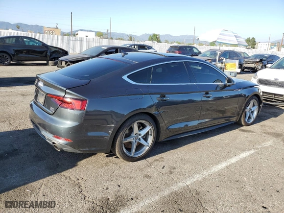 2018 Audi A5 Sportback Premium Plus with VIN WAUENCF57JA128868, listed as a Copart auction lot 52567125 with 50,601 mi miles and Clean Title. Bid and sale history available at carsss.com. Image 3.