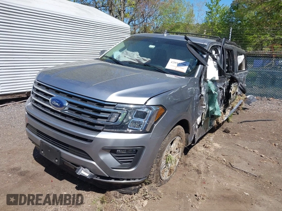 2021 Ford Expedition Max XLT with VIN 1FMJK1JTXMEA55007, listed as a IAAI auction lot 42055790 with 21,350 mi miles and . Bid and sale history available at DreamBid. Image 2.