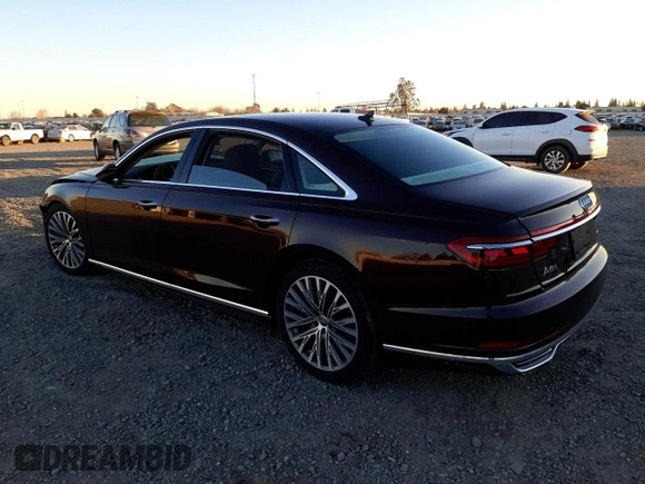 2019 Audi A8 L with VIN WAU8DAF81KN015846, listed as a Copart auction lot 39008333 with 13,245 mi miles. Bid and sale history available at carsss.com. Image 2.