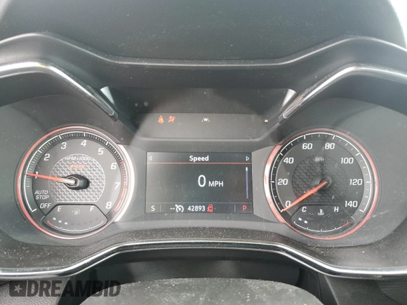2022 Chevrolet TrailBlazer RS with VIN KL79MTSL8NB080905, listed as a Copart auction lot 45961245 with 42,893 mi miles and Salvage Title. Bid and sale history available at carsss.com. Image 9.