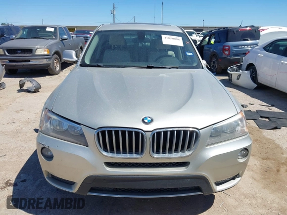 2013 BMW X3 xDrive28i with VIN 5UXWX9C53D0A31087, listed as a IAAI auction lot 41850886 with 142,156 mi miles. Bid and sale history available at carsss.com. Image 12.