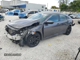 2021 Honda Civic Sport with VIN 19XFC2F8XME000756, listed as a Copart auction lot 51040935 with 40,560 mi miles and Non Repairable. Bid and sale history available at DreamBid. Image 1.