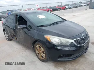 2016 Kia Forte LX with VIN KNAFX4A64G5499881, listed as a IAAI auction lot 42068921 with 122,596 mi miles. Bid and sale history available at carsss.com. Image 1.