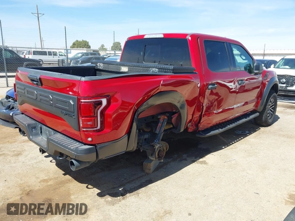2020 Ford F-150 Raptor with VIN 1FTFW1RG9LFA36558, listed as a IAAI auction lot 41804510 with 64,328 mi miles and . Bid and sale history available at carsss.com. Image 4.