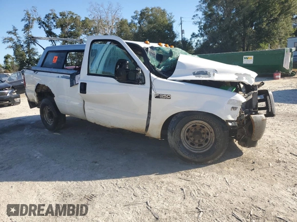 2001 Ford F-350 with VIN 1FTSF30S61EB66117, listed as a Copart auction lot 80763424 with 254,489 mi miles and Non repairable. Bid and sale history available at DreamBid. Image 4.