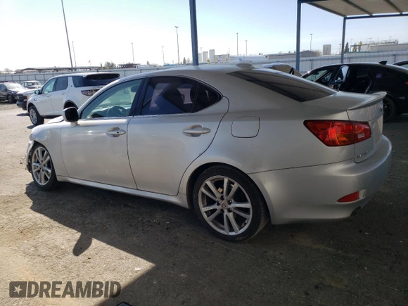 2006 Lexus IS 250 Manual with VIN JTHBK262465024108, listed as a Copart auction lot 48409385 with 90,511 mi miles and Salvage Title. Bid and sale history available at carsss.com. Image 2.