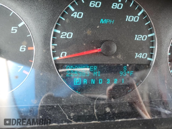 2011 Chevrolet Impala LT Fleet with VIN 2G1WG5EK6B1159232, listed as a Copart auction lot 57641355 with 225,383 mi miles and Salvage title. Bid and sale history available at DreamBid. Image 9.