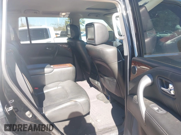 2019 Nissan Armada Platinum with VIN JN8AY2NF1K9350665, listed as a IAAI auction lot 41371514 with 111,133 mi miles. Bid and sale history available at carsss.com. Image 8.