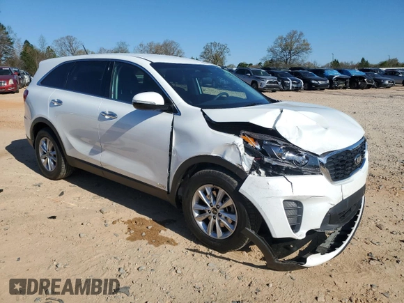 2019 Kia Sorento LX V6 with VIN 5XYPGDA50KG571741, listed as a Copart auction lot 50954195 with 136,047 mi miles and Salvage Title. Bid and sale history available at carsss.com. Image 4.