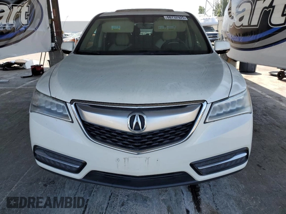 2016 Acura MDX with VIN 5FRYD4H21GB017596, listed as a Copart auction lot 60732925 with Not provided miles and Salvage title. Bid and sale history available at DreamBid. Image 5.