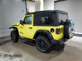 2022 Jeep Wrangler Sport S with VIN 1C4GJXAG0NW249533, listed as a Copart auction lot 45987715 with 29,364 mi miles and Salvage title. Bid and sale history available at DreamBid. Image 2.