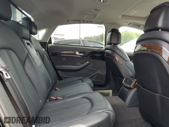2015 Audi A8 3.0T with VIN WAU3GAFD0FN036465, listed as a Copart auction lot 64069035 with 100,149 mi miles and Salvage title. Bid and sale history available at DreamBid. Image 10.