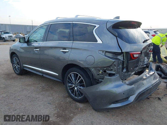 2020 Infiniti QX60 Luxe with VIN 5N1DL0MN5LC513550, listed as a IAAI auction lot 41676777 with 78,534 mi miles and . Bid and sale history available at DreamBid. Image 3.
